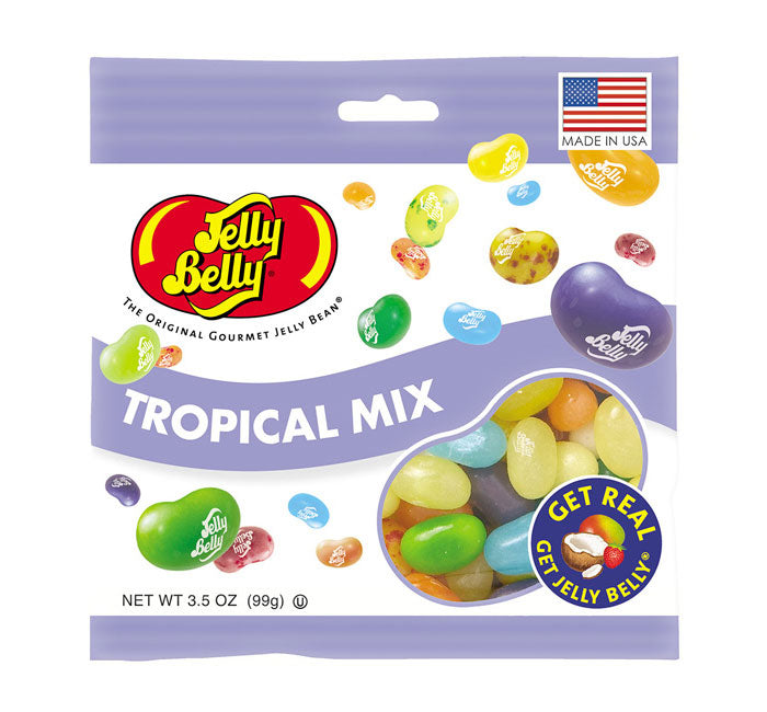 JELLY BELLY PEG BAG - TROPICAL MIX 3.5oz 12ct