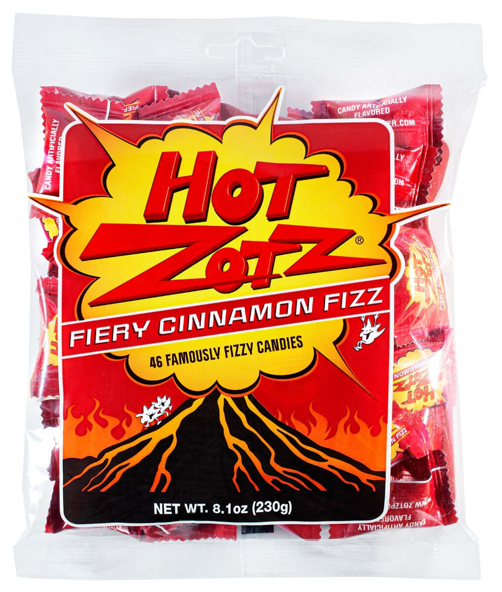 Zotz Strings Hot Zots Fiery Cinn Fizz 46ct 8.1oz Bag 12ct