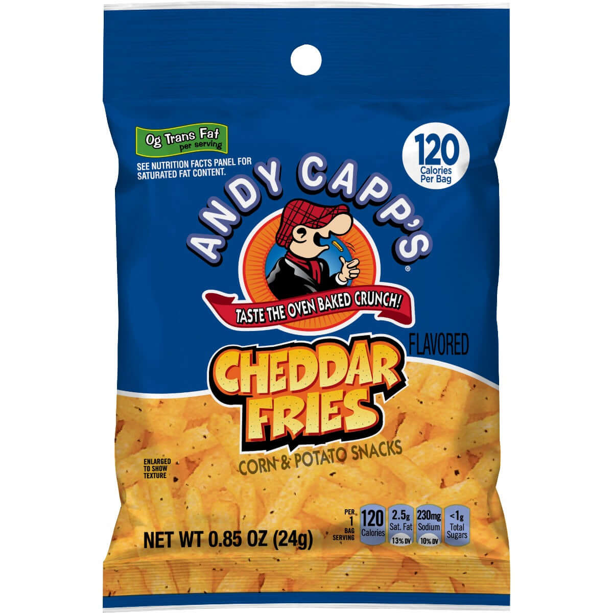Andy Capps Un-priced Cheddar Fries .85oz 72ct