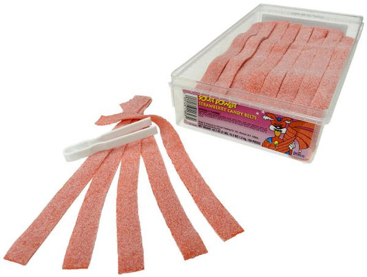Strawberry Sour Belts 150ct Tub-online-candy-store-11893