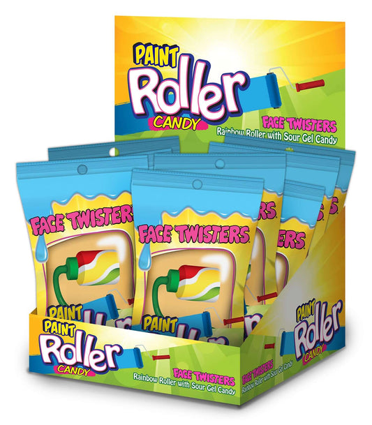 Face Twisters Paint Roller Candy 12ct