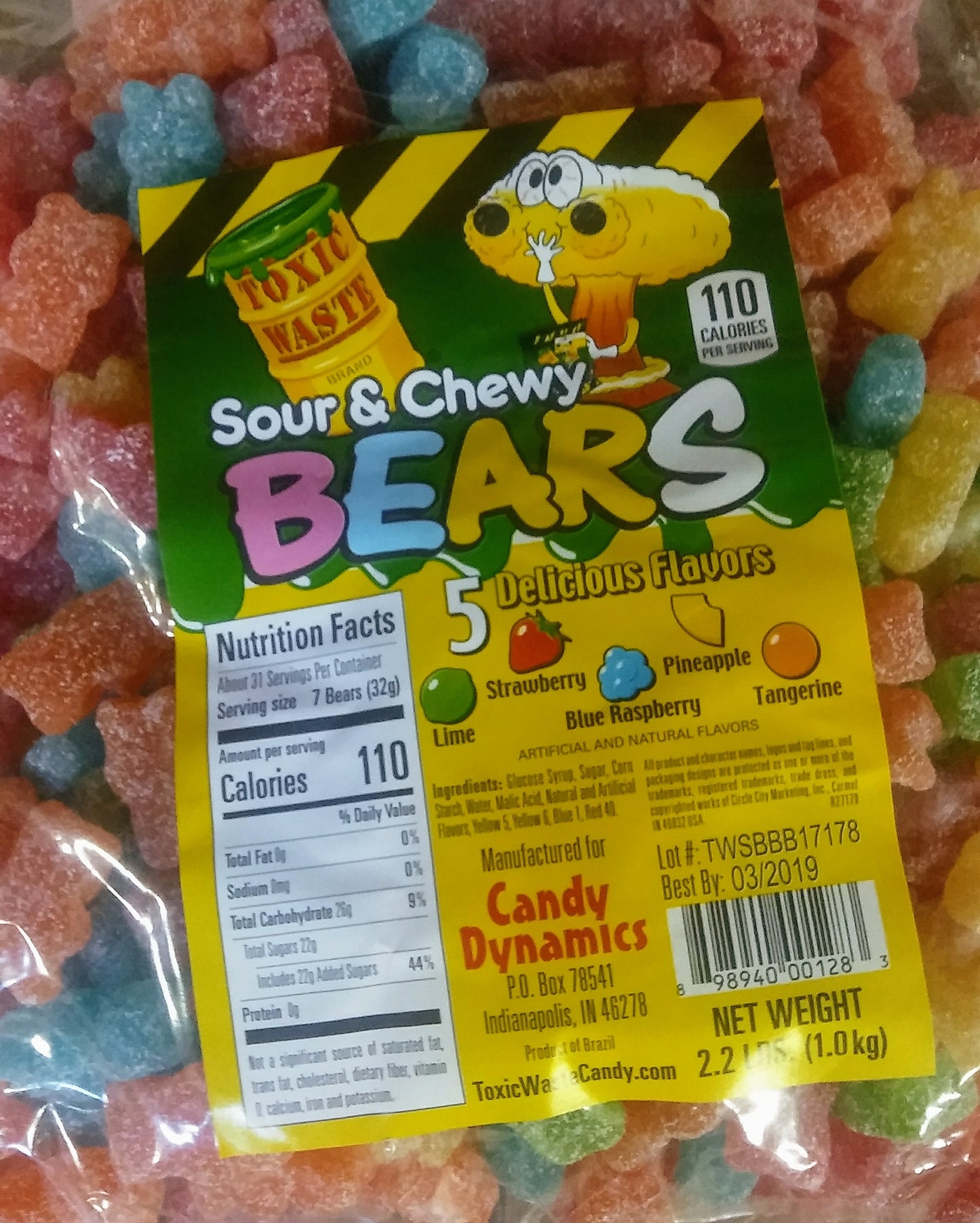 Toxic Waste Sour Chewy Bears 2.2lb-online-candy-store-7402