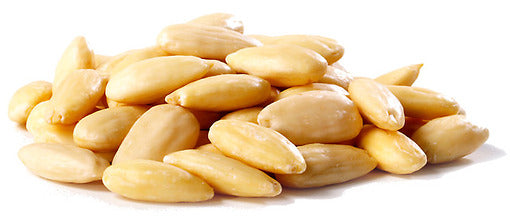 Raw Blanched Almonds Whole skin off 25lb