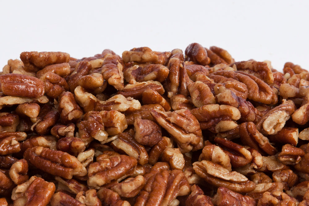 Roasted Salted Large Standard Pecan Pieces 25lb-online-candy-store-S2376C
