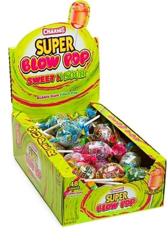 Charms Super Blow Pop Sweet & Sour 48ct