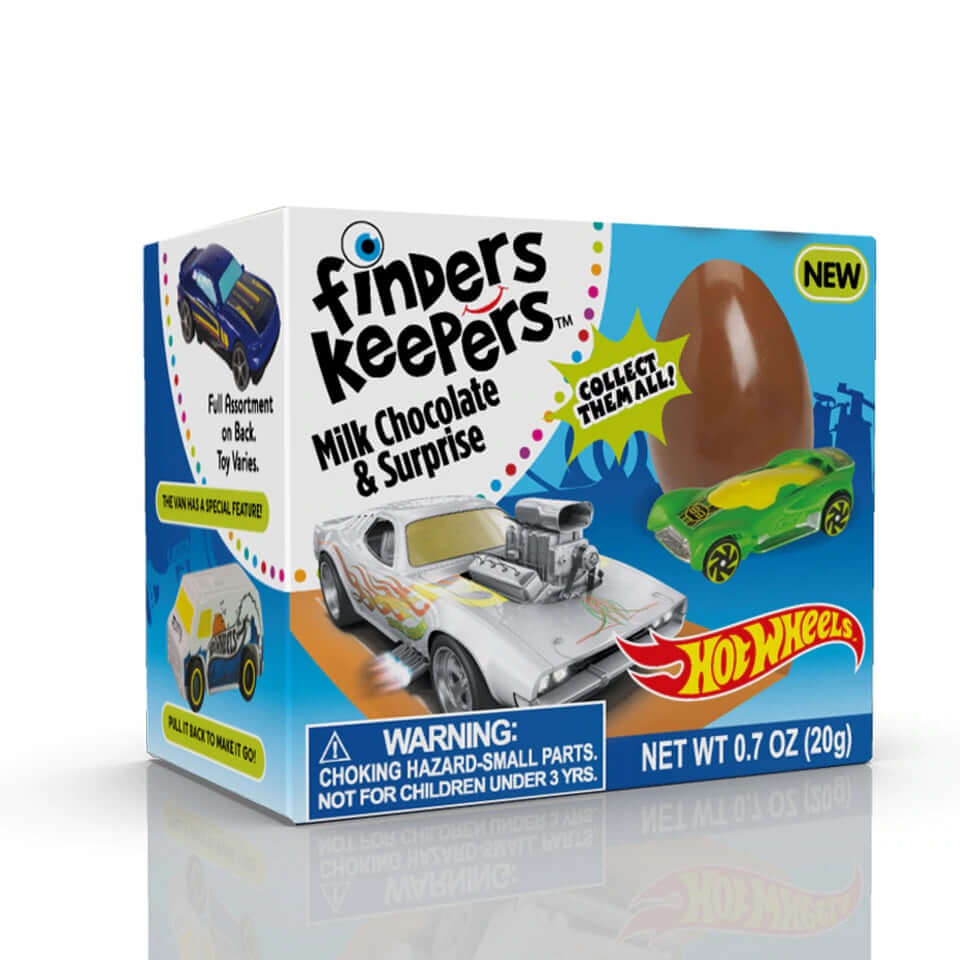 The Bazooka Company Hot Wheels Finders Keepers Candy Egg 6ct