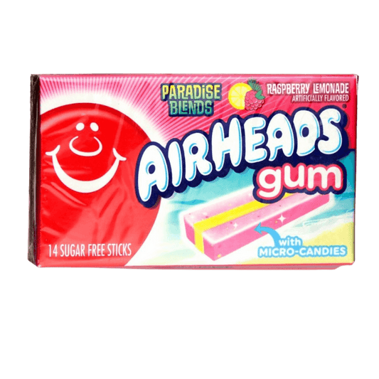 Airheads Raspberry Lemonade Bubble Gum 12ct