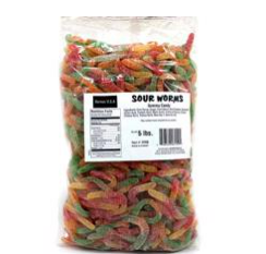 Kervan Sour Gummy Worms 5lb
