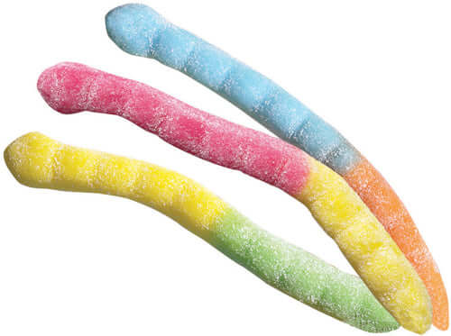 Albanese Sour Gummi Neon Worms Britecrawlers 4.5lb-online-candy-store-50104