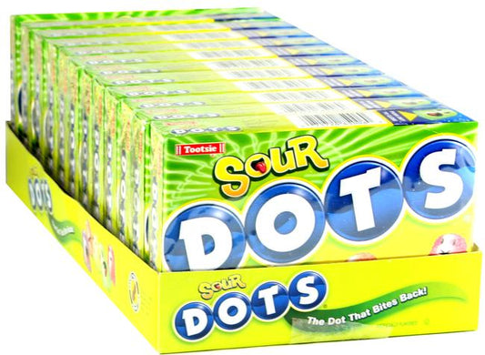 Tootsie Sour Dots 7.5oz Theater Box 12ct