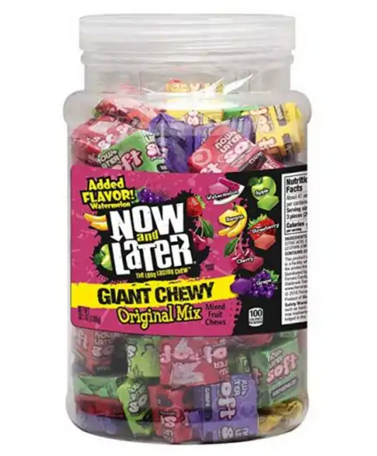 Now & Later Jars Giant Soft Assorted 120ct 38oz