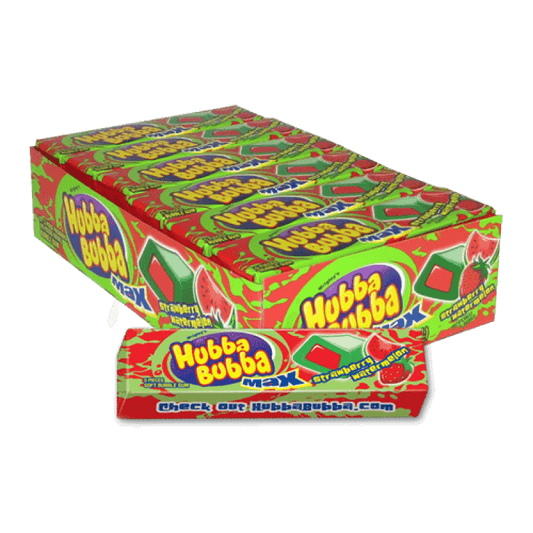 Hubba Bubba Max Strawberry Watermelon 5 piece Bubble Gum 18ct-online-candy-store-55135