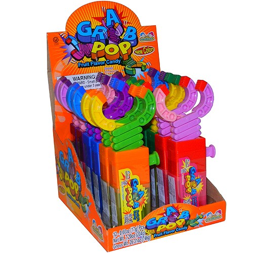 Kidsmania Grab Pop Robot Arm Lollipops 12ct-online-candy-store-579