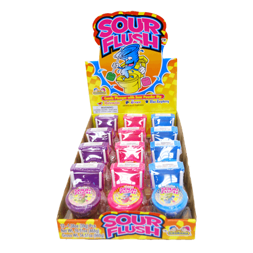 Kidsmania Sour Flush Candy Toilet with Sour Powder Dip 12ct-online-candy-store-585