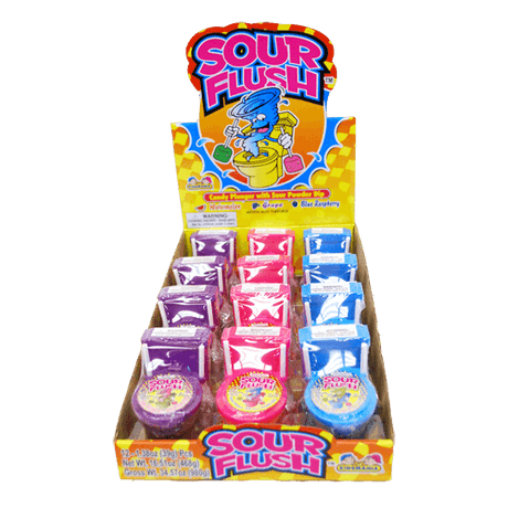 Kidsmania Sour Flush Candy Toilet with Sour Powder Dip 12ct-online-candy-store-585