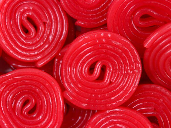 Gerrit Verburg Strawberry Red Licorice Wheels 4.4lb-online-candy-store-6052