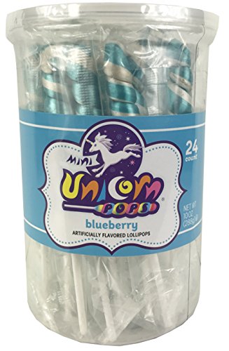 Adams & Brooks Light Blue Mini Unicorn Pop jar 24ct