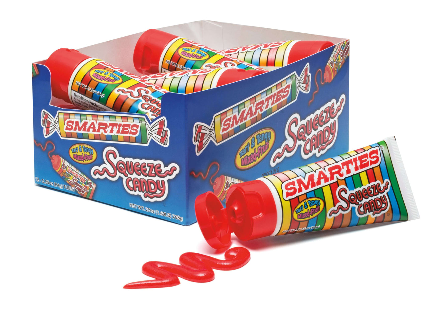 Smarties Squeeze Candy Tube 12ct
