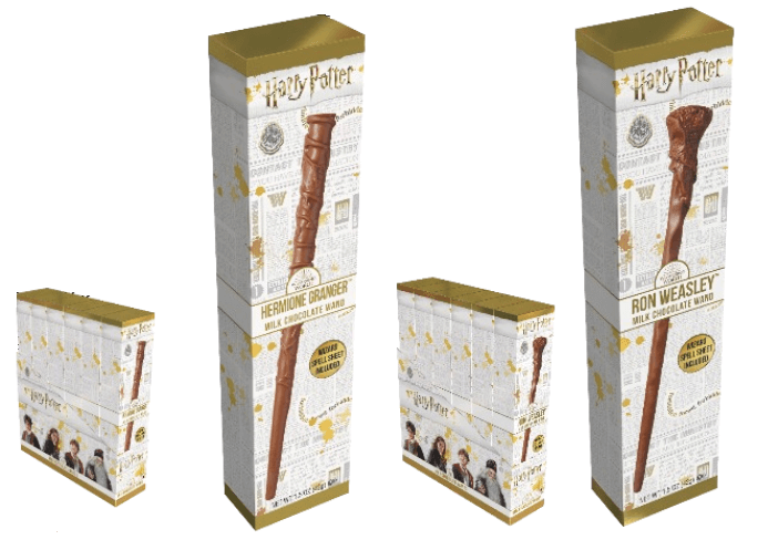 Jelly Belly Harry Potter Chocolate Wand Hermione & Ron 12ct-online-candy-store-66363