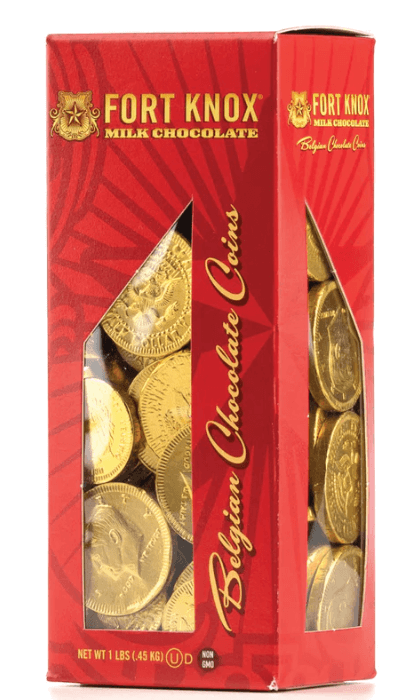 Fort Knox Tower Box Chocolate Coins 6/1lb