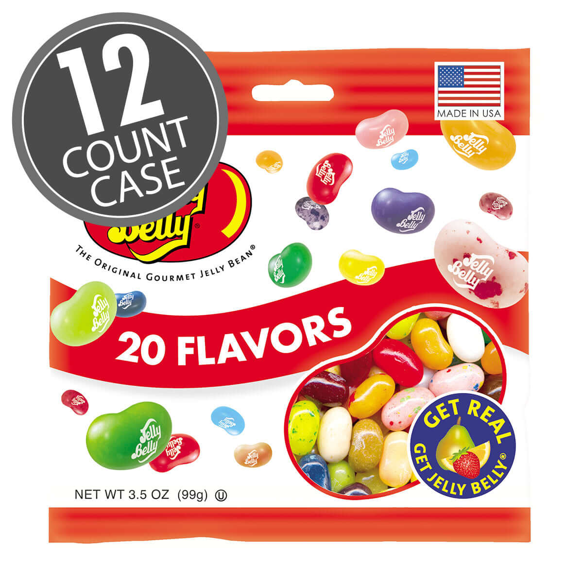 Jelly Belly 20 Flavor Bag 3.5oz 12ct