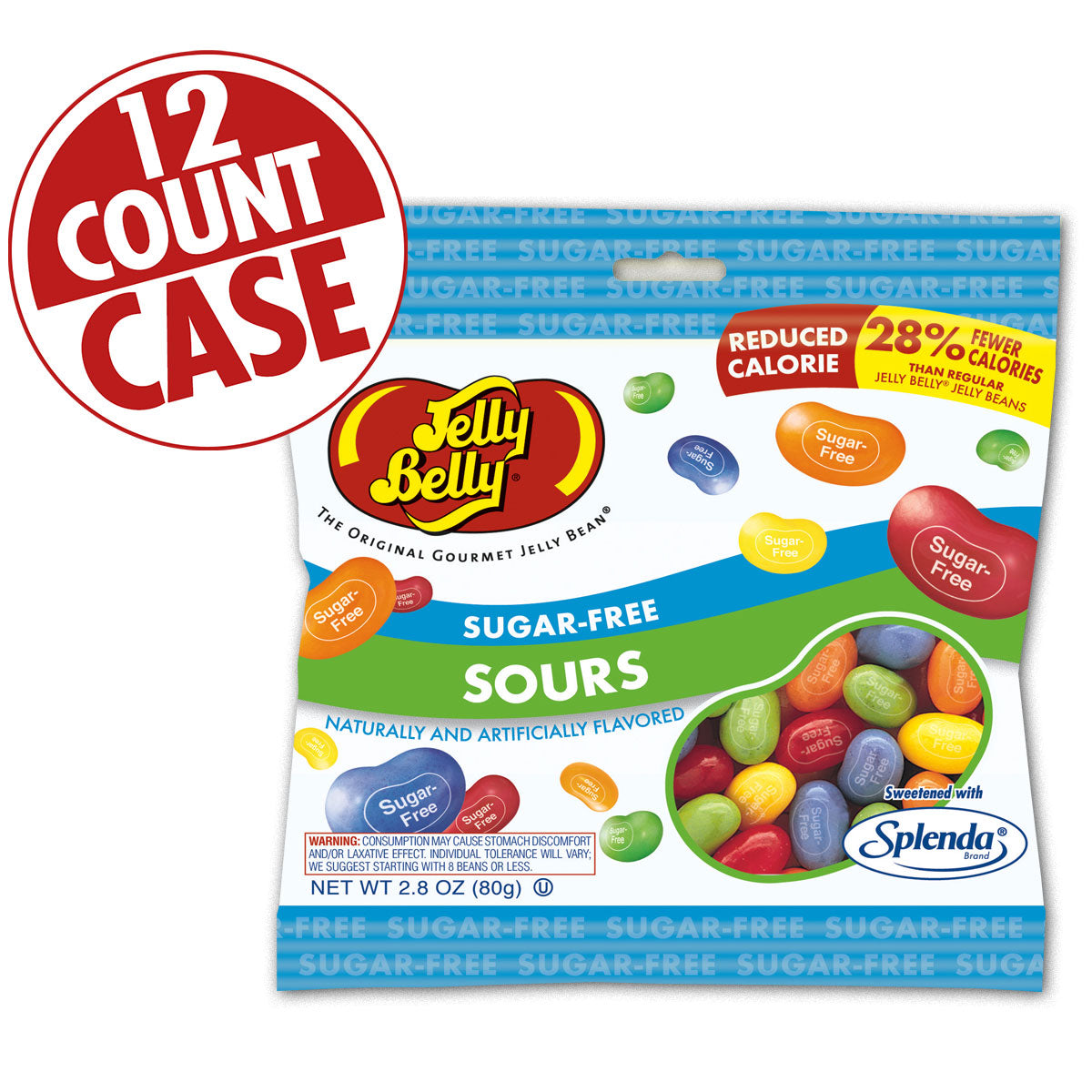 Jelly Belly Sugar Free Sours 2.8oz 12ct