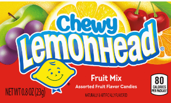 Ferrara Pan PrePriced $.25 Fruit Mix Chery Lemonhead Fruit Candy .8oz 24ct