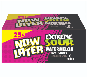 Now and Later Sour Watermelon 24 Ct