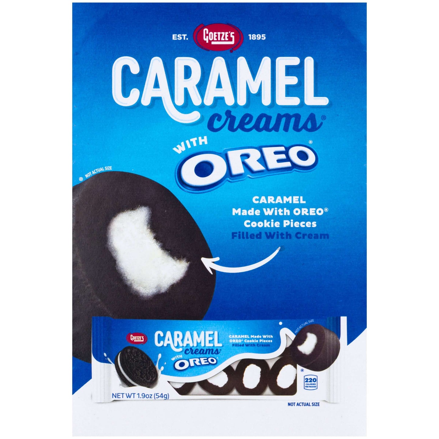 Goetze OREO Caramel Cream 1.9oz Bar 20ct