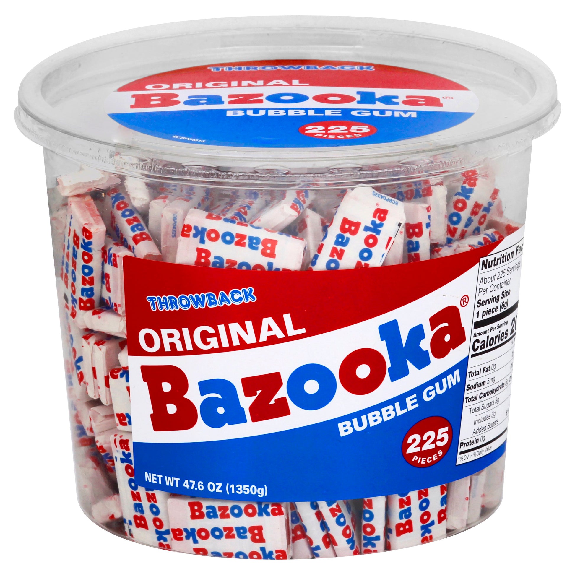 Topps Bazooka Original Tub 225ct Tub-online-candy-store-384