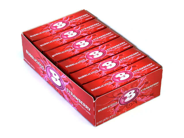 Bubblicious Strawberry 18ct-online-candy-store-52600