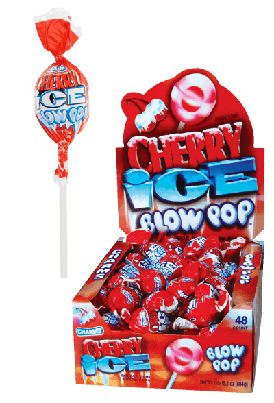 Charms Cherry Ice Blow Pop 48ct-online-candy-store-50242
