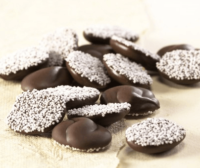 Asher Dark Chocolate Nonpareils White Seeds 8lbs-online-candy-store-1296