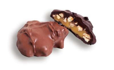 Asher Sugar Free Dark Chocolate Pecan Caramel Patties 5lb-online-candy-store-455