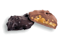 Asher Dark Chocolate Cashew Caramel Pattie  5lbs-online-candy-store-965