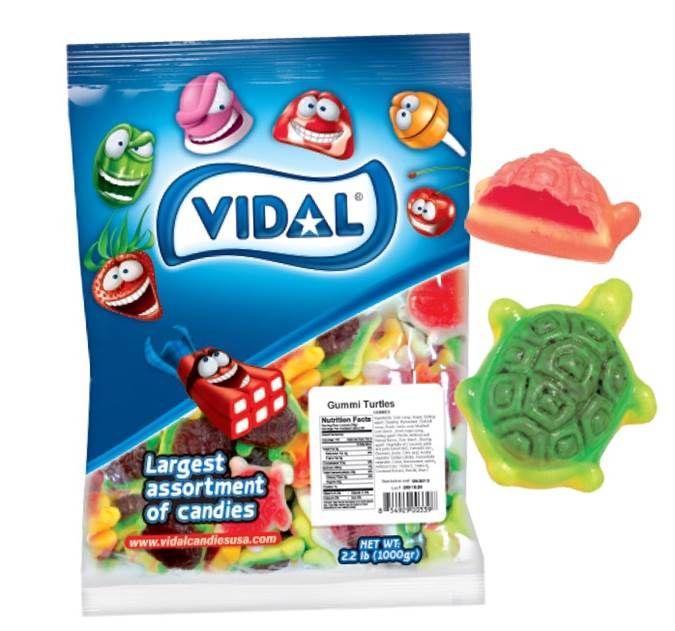 Vidal Gummi Filled Turtles 2.2lb-online-candy-store-10937