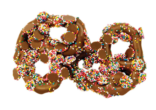 Asher Milk Gourmet Pretzel with Mini Choc Nonpareils 6lb-online-candy-store-11465