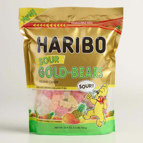 Haribo Sour Gold Bears 25.6oz Resealable Bag-online-candy-store-238