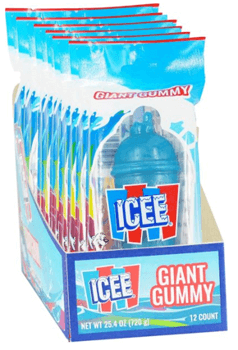 Icee Giant Gummy 2.1oz display Box 12ct