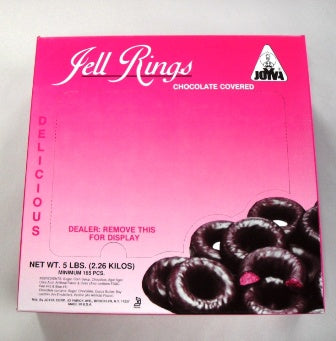 Joyva Dark Chocolate Covered Raspberry Rings 5lb-online-candy-store-1032