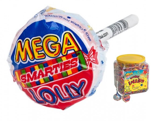 Smarties Mega Double Lollipops 60ct Tub-online-candy-store-303
