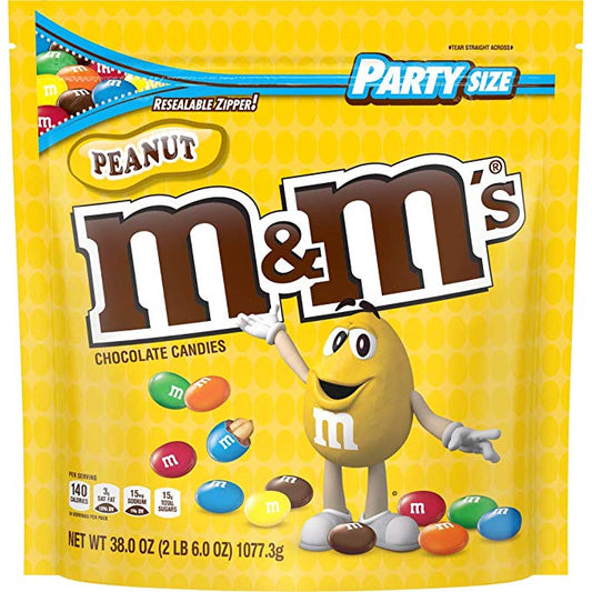 M&M's Peanut 38oz Party Size Bag-online-candy-store-5802