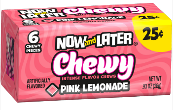 Now and Later Chewy Pink Lemonade 24 Ct
