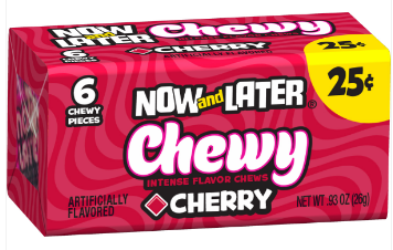 Now and Later Soft Chewy Cherry 24 Ct