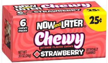 Now and Later Chewy Strawberry 24 Ct