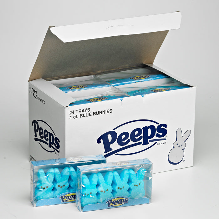 Peeps Marshmallow Bunnies Blue 4pk 24ct-online-candy-store-34183