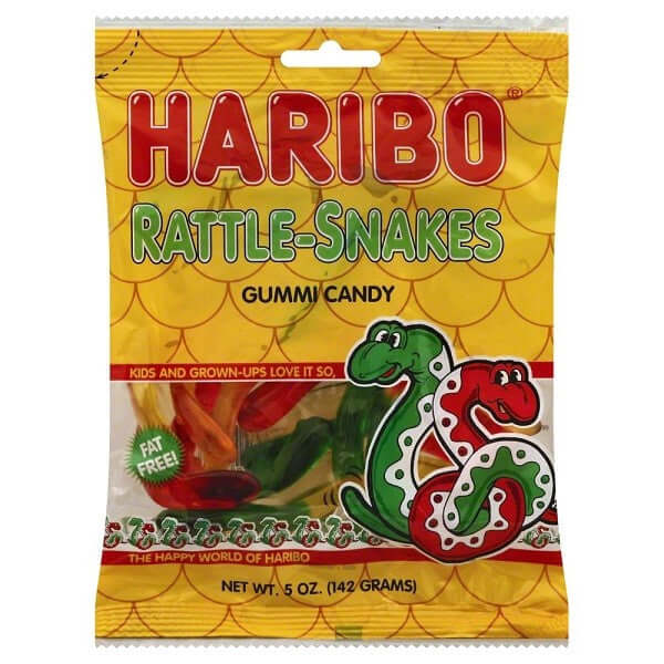 Haribo Rattle Snakes Gummi Candy 5oz 12ct-online-candy-store-S119C