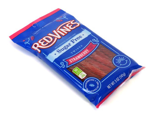 Red Vines Sugar Free Red Strawberry Licorice Twists 5oz bag 12ct-online-candy-store-S33C