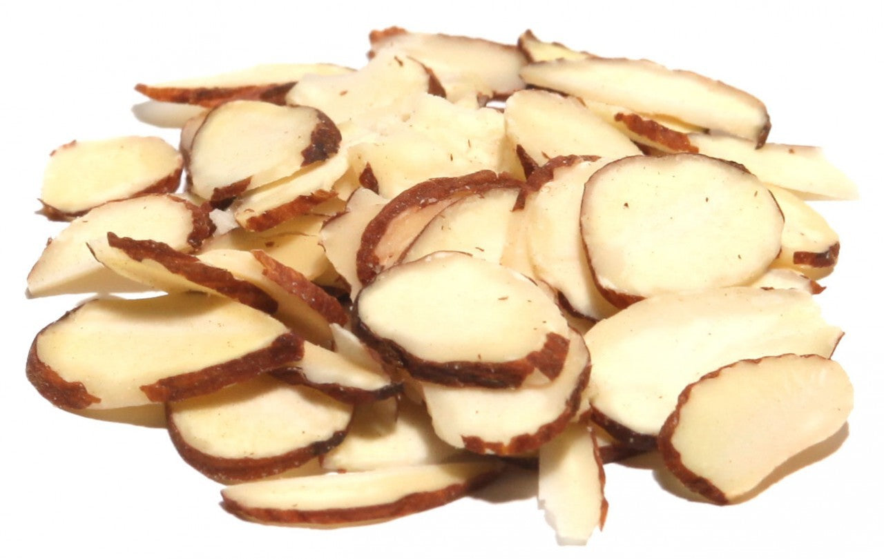 Sliced Natural Almonds 25lb (skin on)-online-candy-store-S23006C
