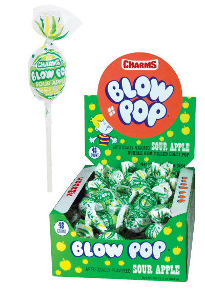 Charms Sour Apple Blow Pops 48ct-online-candy-store-3037